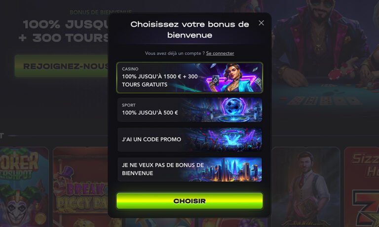 Madcasino bonus codes à France